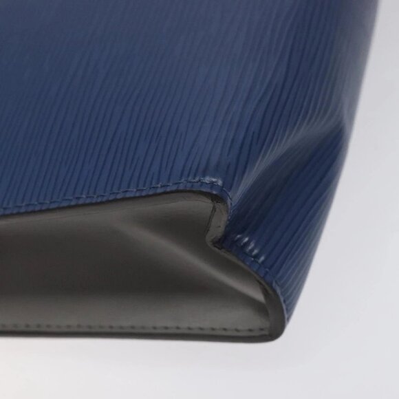 LOUIS VUITTON Epi Pochette Voyager MM Pouch Blue M62912 LV Auth 127163 - Picture 5 of 16